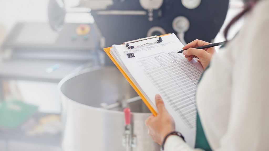 woman checking food quality 