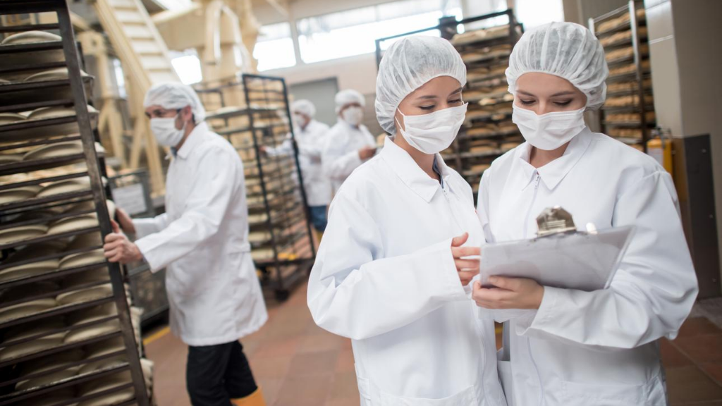 women working in food factory